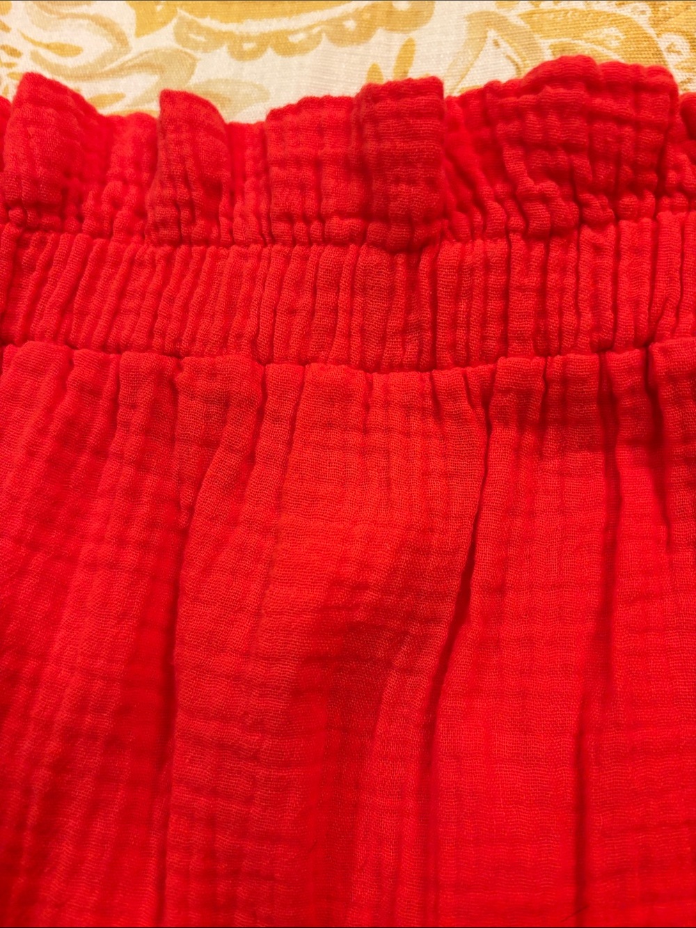 Red Off-Shoulder Ruffled Top - Picture 2 of 5
